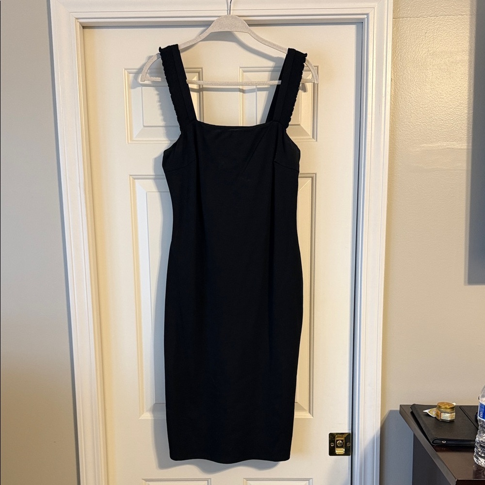 Lulu's Classic Black Midi Dress